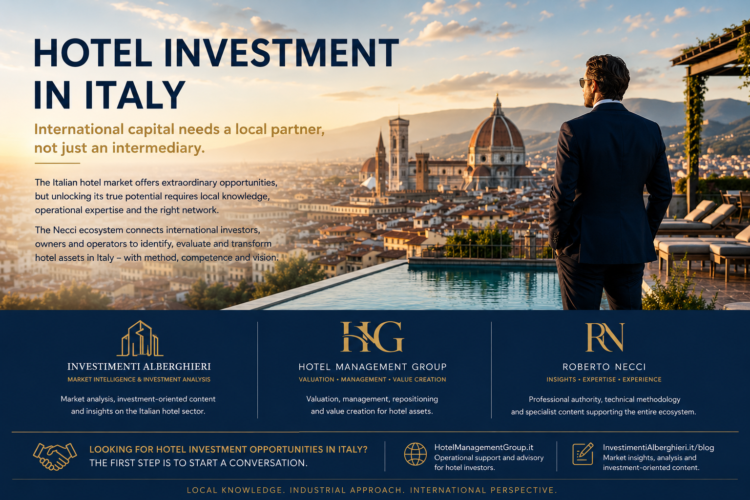 Investire in hotel in Italia: perché il capitale internazionale ha bisogno di un partner locale prima di acquistare