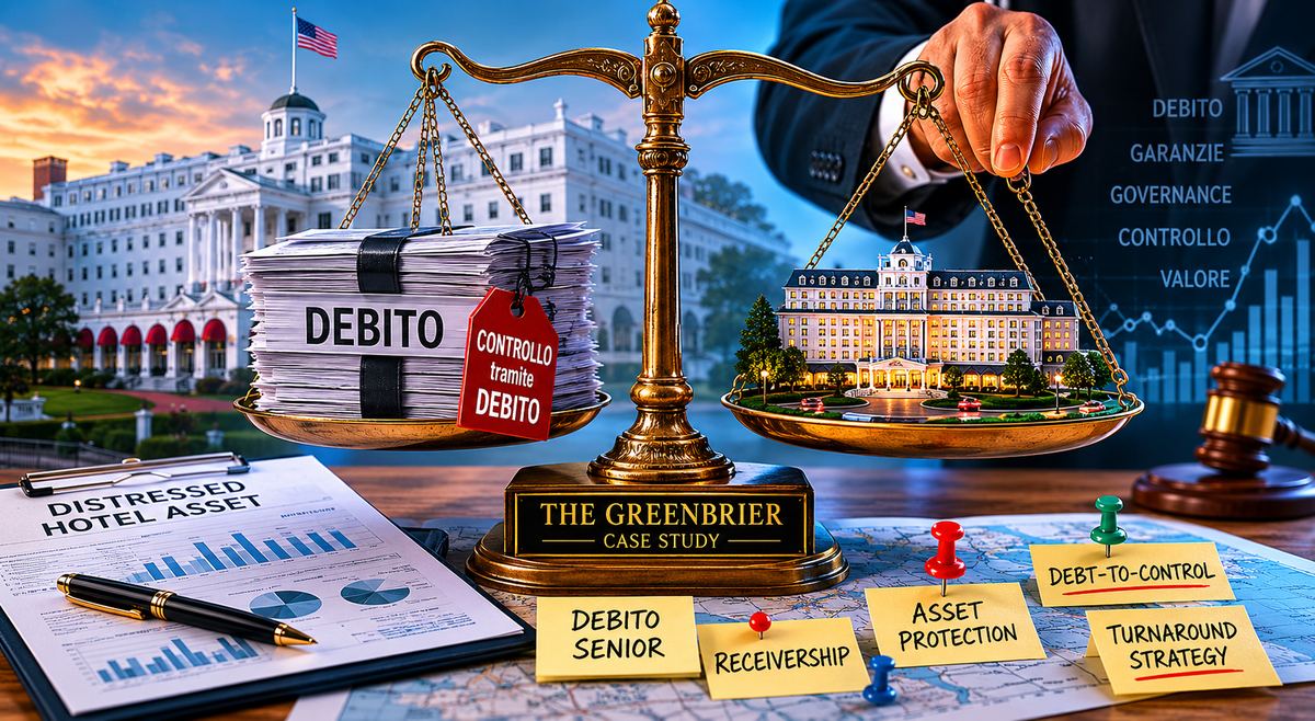 Hotel distressed e controllo tramite debito: il caso Greenbrier spiegato agli investitori alberghieri