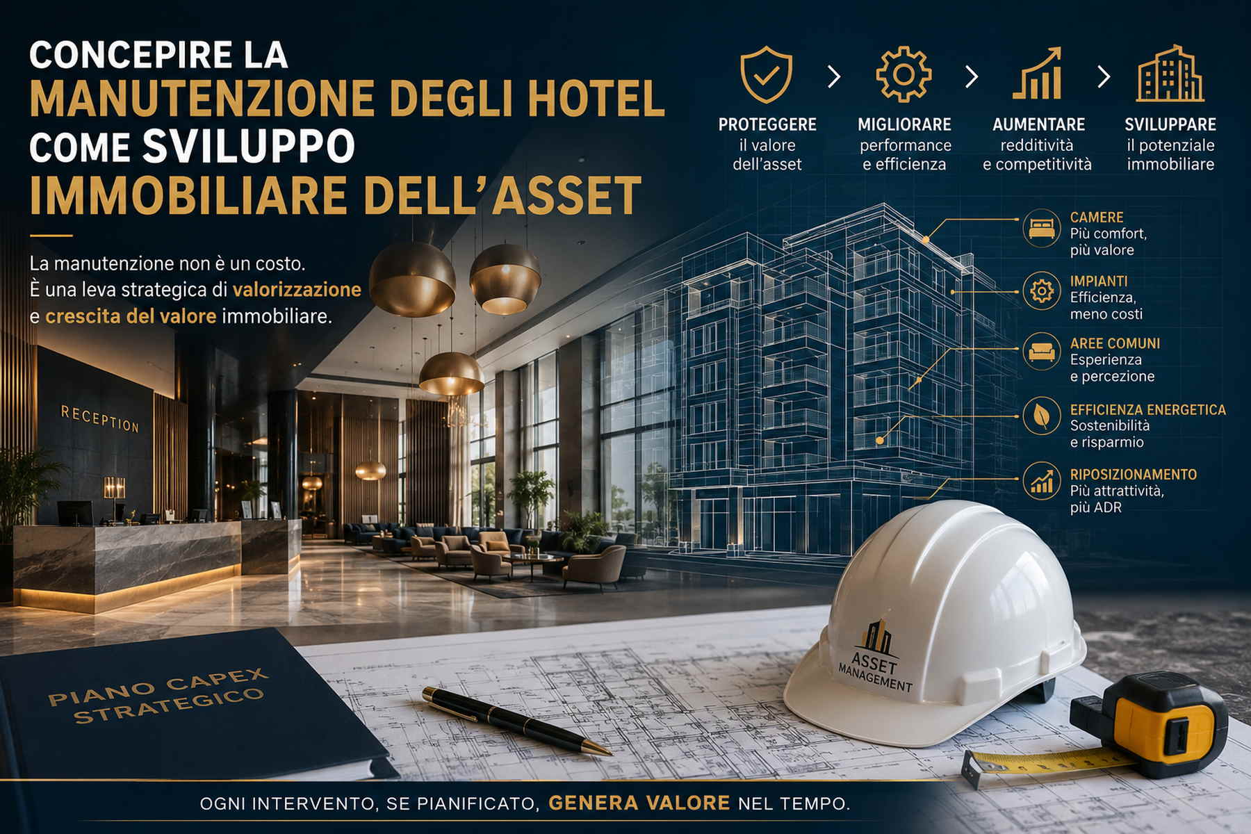 Concepire la manutenzione degli hotel come sviluppo immobiliare dell’asset